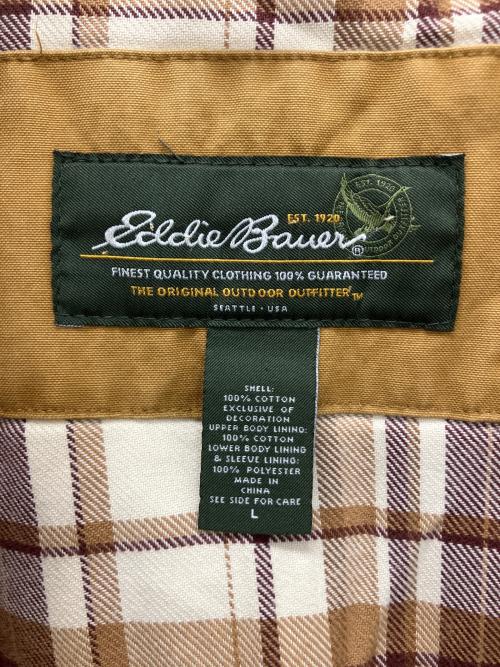 Eddie Bauer（エディーバウアー）Eddie Bauer (エディーバウアー) ハンティングジャケット イエロー サイズ:Lの古着・服飾アイテム