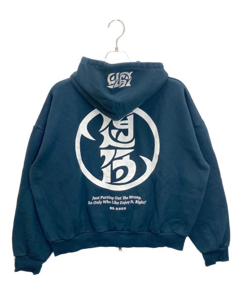 hangoverz clothez（ハングオーバーズ）hangoverz clothez (ハングオーバーズ) ジップパーカー ネイビー サイズ:Lの古着・服飾アイテム