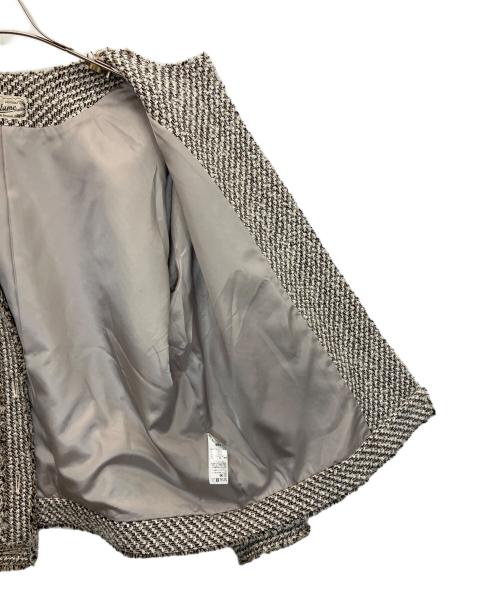 JOURNAL STANDARD relume（ジャーナルスタンダード レリューム）JOURNAL STANDARD relume (ジャーナルスタンダード レリューム) 22-010-462-7022-4-0　コットンツイードジャケット グレー×ブラウン サイズ:Fの古着・服飾アイテム