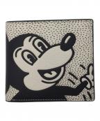 COACH×Keith Haringコーチ×キースヘリング）の古着「2つ折り財布」｜グレー