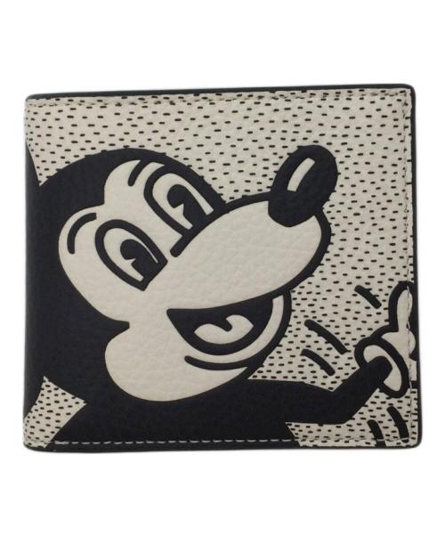 COACH（コーチ）COACH (コーチ) Keith Haring (キースヘリング) 2つ折り財布 グレーの古着・服飾アイテム