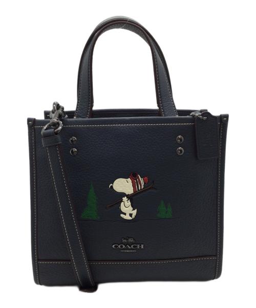 COACH（コーチ）COACH (コーチ) 2WAYバッグ ネイビーの古着・服飾アイテム