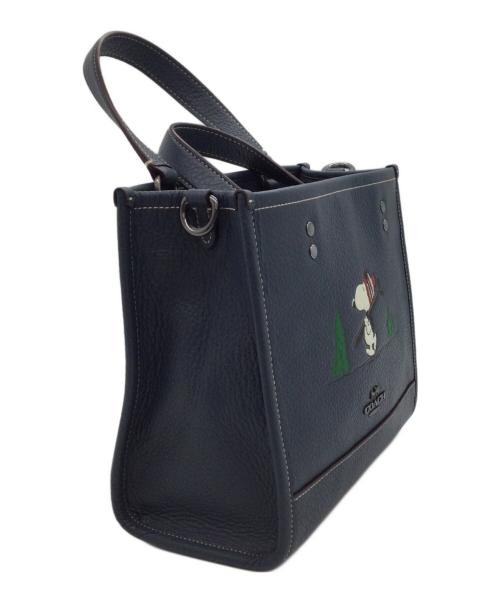 COACH（コーチ）COACH (コーチ) 2WAYバッグ ネイビーの古着・服飾アイテム