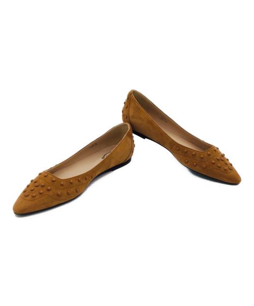 TOD'S（トッズ）TOD'S (トッズ) フラットパンプス ブラウン サイズ:37 1/2の古着・服飾アイテム