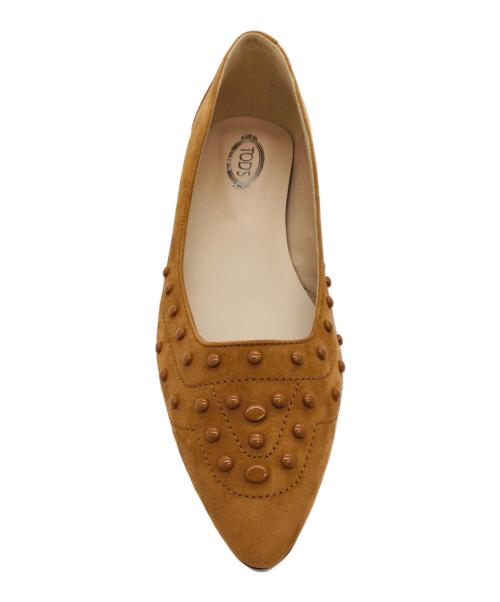 TOD'S（トッズ）TOD'S (トッズ) フラットパンプス ブラウン サイズ:37 1/2の古着・服飾アイテム