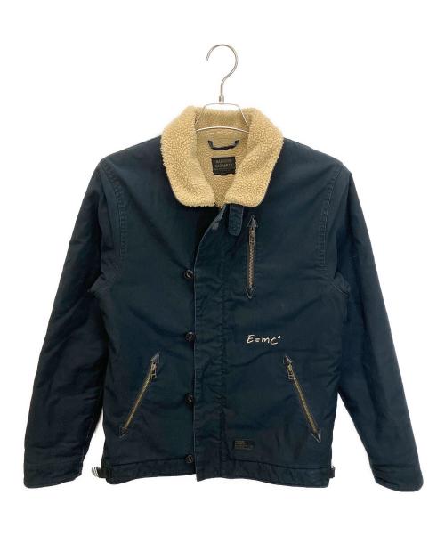 CarHartt（カーハート）CarHartt (カーハート) MADNESS (マッドネス) ミリタリージャケット ネイビー×ベージュ サイズ:Sの古着・服飾アイテム