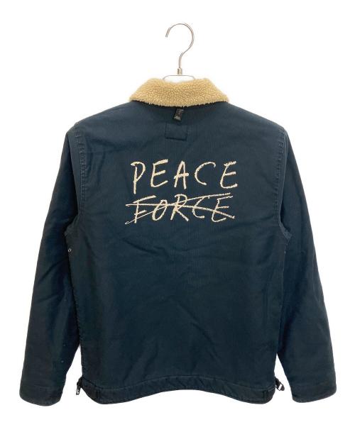 CarHartt（カーハート）CarHartt (カーハート) MADNESS (マッドネス) ミリタリージャケット ネイビー×ベージュ サイズ:Sの古着・服飾アイテム