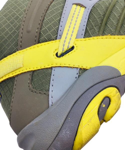 KEEN（キーン）KEEN (キーン) トレッキングシューズ カーキ×イエロー サイズ:EU38.5、US8、UK5.5、CM25の古着・服飾アイテム