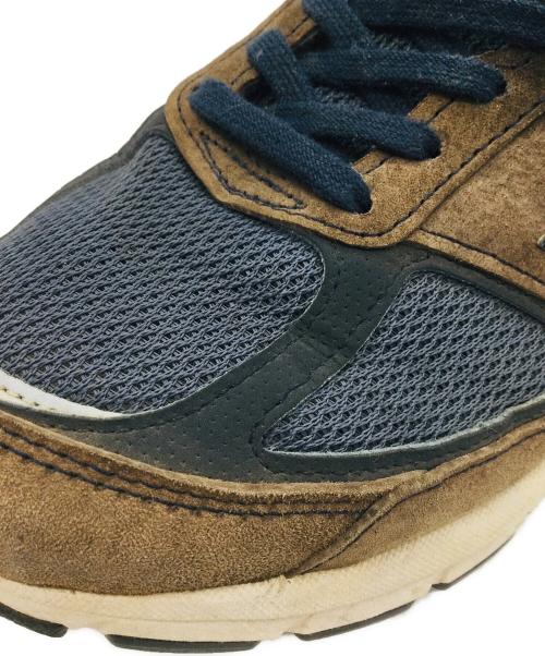 NEW BALANCE（ニューバランス）NEW BALANCE (ニューバランス) W990NV5 ブラウン×ネイビー サイズ:US07、UK05、EU37.5、CM24の古着・服飾アイテム