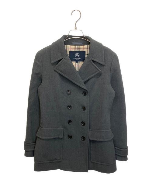 BURBERRY LONDON（バーバリーロンドン）BURBERRY LONDON (バーバリーロンドン) FN069-823　Pコート グレー サイズ:40の古着・服飾アイテム
