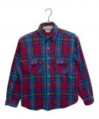 FIVE BROTHERファイブブラザー）の古着「ネルシャツ」｜パープル×グリーン