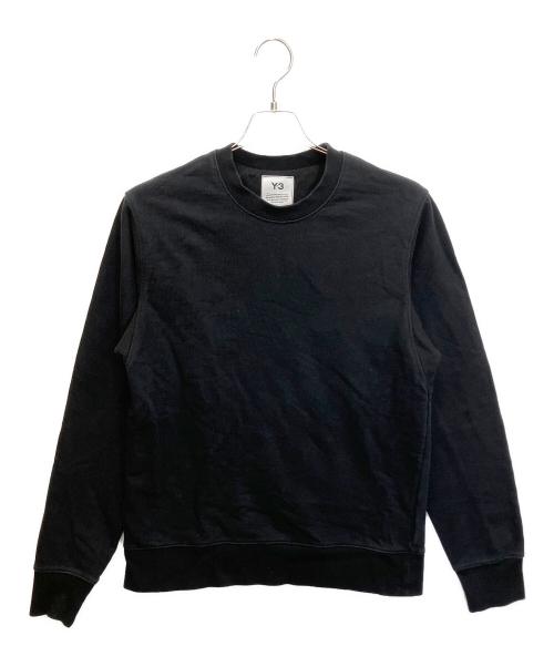 Y-3（ワイスリー）Y-3 (ワイスリー) FN3371　クルーネック バックロゴ スウェット ブラック サイズ:Mの古着・服飾アイテム