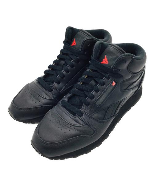 REEBOK（リーボック）REEBOK (リーボック) ハイカットスニーカー ブラック サイズ:USA7 1/2、UK6 1/2、EUR40、CM25.5、mm255の古着・服飾アイテム