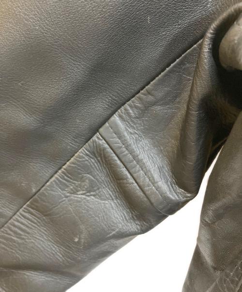 AMERICAN NOSTALGIA（アメリカンノスタルジア）AMERICAN NOSTALGIA (アメリカンノスタルジア) ダブルライダースジャケット ブラック サイズ:Lの古着・服飾アイテム