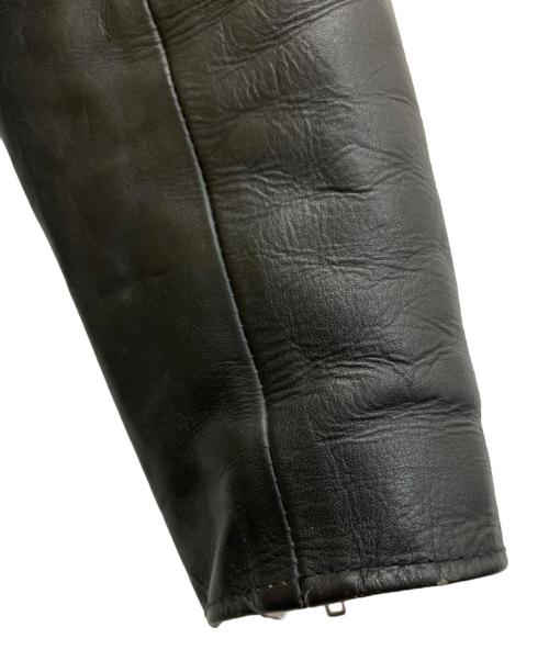 AMERICAN NOSTALGIA（アメリカンノスタルジア）AMERICAN NOSTALGIA (アメリカンノスタルジア) ダブルライダースジャケット ブラック サイズ:Lの古着・服飾アイテム