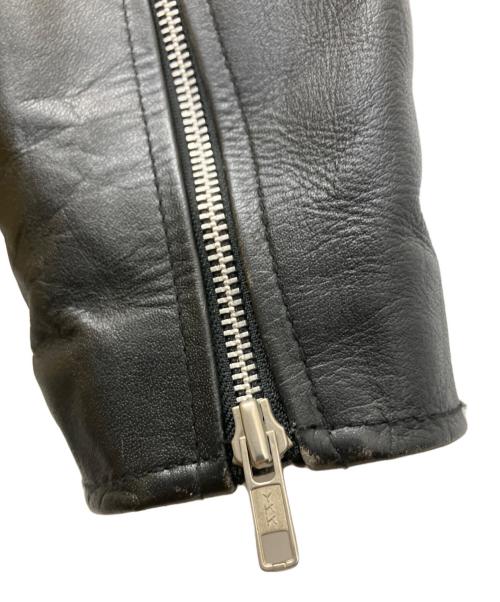 AMERICAN NOSTALGIA（アメリカンノスタルジア）AMERICAN NOSTALGIA (アメリカンノスタルジア) ダブルライダースジャケット ブラック サイズ:Lの古着・服飾アイテム