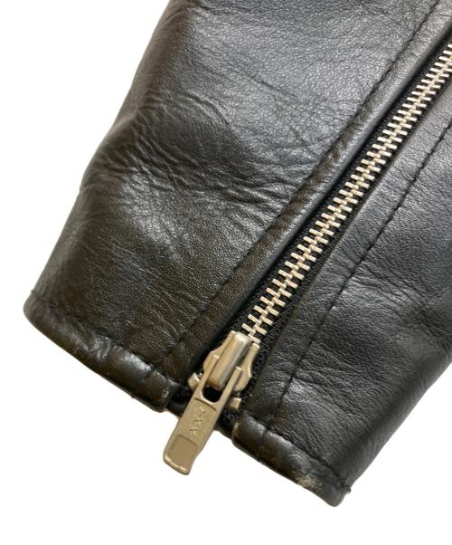 AMERICAN NOSTALGIA（アメリカンノスタルジア）AMERICAN NOSTALGIA (アメリカンノスタルジア) ダブルライダースジャケット ブラック サイズ:Lの古着・服飾アイテム