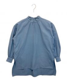 house of lotus（ハウスオブロータス）の古着「10111-93-014　長袖ブラウス」｜ネイビー