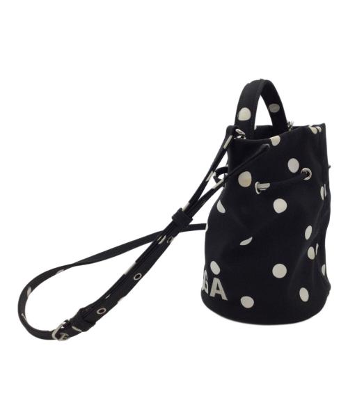 BALENCIAGA（バレンシアガ）BALENCIAGA (バレンシアガ) ドローストリング バケットバッグ ブラックの古着・服飾アイテム