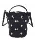 BALENCIAGA (バレンシアガ) ドローストリング バケットバッグ ブラック：45000円