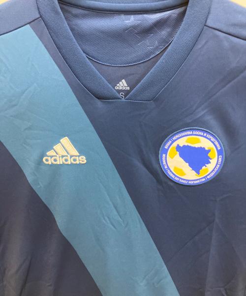adidas（アディダス）adidas (アディダス) BR8139　ゲームシャツ ネイビー×イエロー サイズ:Mの古着・服飾アイテム