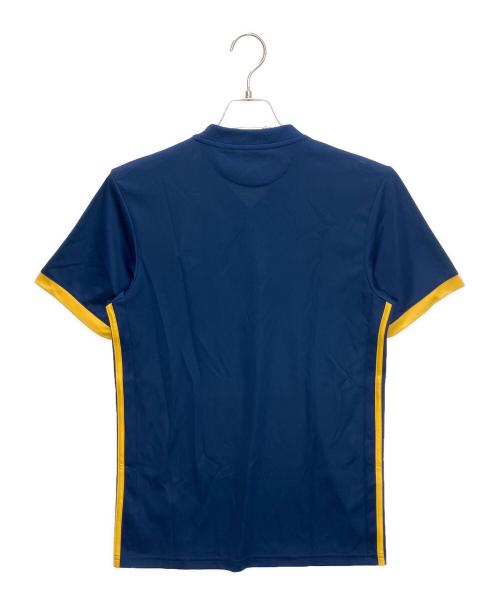 adidas（アディダス）adidas (アディダス) BR8139　ゲームシャツ ネイビー×イエロー サイズ:Mの古着・服飾アイテム