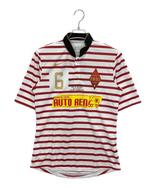 NIKE（ナイキ）NIKE (ナイキ) 578683 ゲームシャツ ホワイト×ブラウン サイズ:XLの古着・服飾アイテム