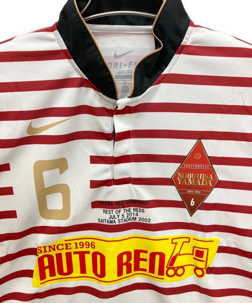 NIKE（ナイキ）NIKE (ナイキ) 578683 ゲームシャツ ホワイト×ブラウン サイズ:XLの古着・服飾アイテム