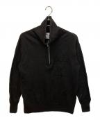 MHLエムエイチエル）の古着「596-3260502　ハーフジップニット」｜ブラック