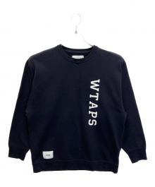 WTAPS（ダブルタップス）の古着「23SS カレッジロゴ クルーネックスウェット」｜ネイビー