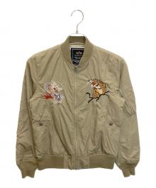 ALPHA（アルファ）の古着「3A382　スカジャン」｜カーキ