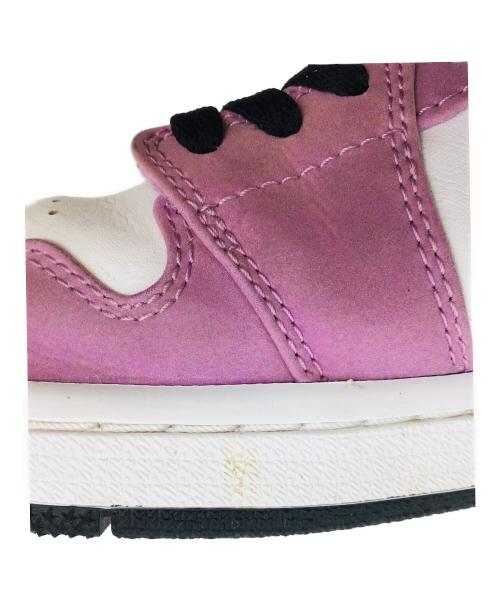 NIKE（ナイキ）NIKE (ナイキ) AIR JORDAN 1 LOW SE バイオレット×ホワイト サイズ:US9、UK8、EUR42.5、cm27、BR40.5、CN270(2.5)の古着・服飾アイテム