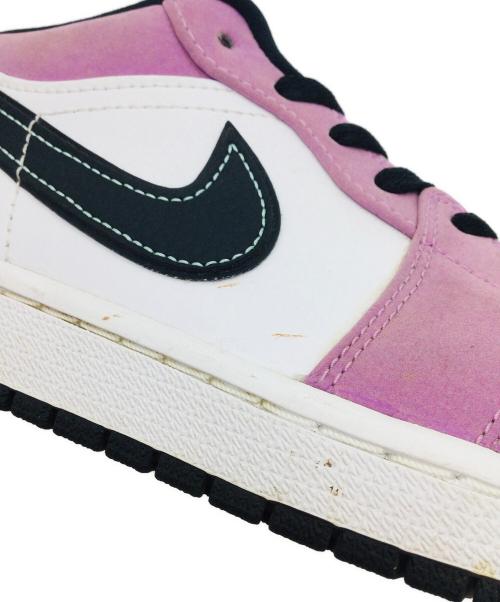 NIKE（ナイキ）NIKE (ナイキ) AIR JORDAN 1 LOW SE バイオレット×ホワイト サイズ:US9、UK8、EUR42.5、cm27、BR40.5、CN270(2.5)の古着・服飾アイテム