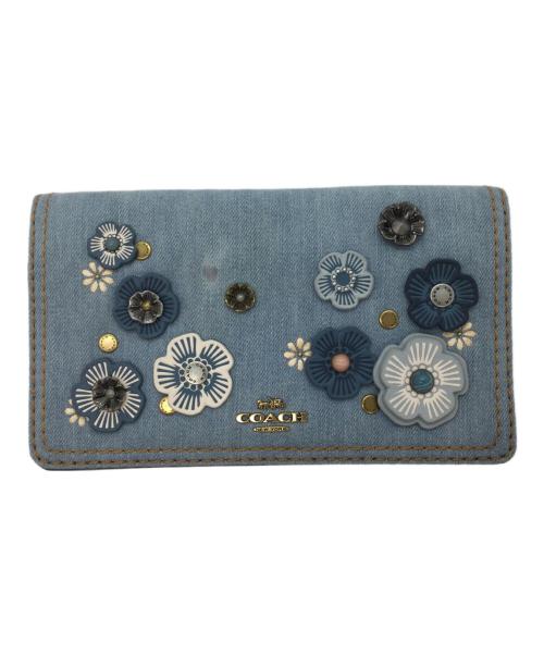 COACH（コーチ）COACH (コーチ) ヘイデンフォルドオーバー クロスボディクラッチショルダーポーチ インディゴの古着・服飾アイテム