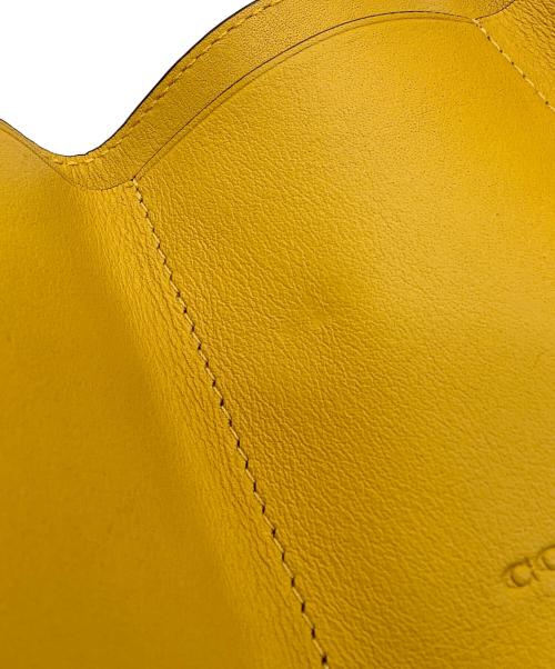 COACH（コーチ）COACH (コーチ) 3つ折り財布 グレー×イエローの古着・服飾アイテム