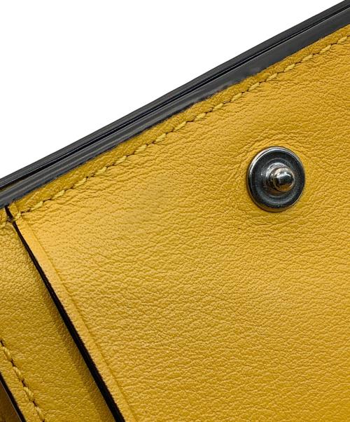COACH（コーチ）COACH (コーチ) 3つ折り財布 グレー×イエローの古着・服飾アイテム