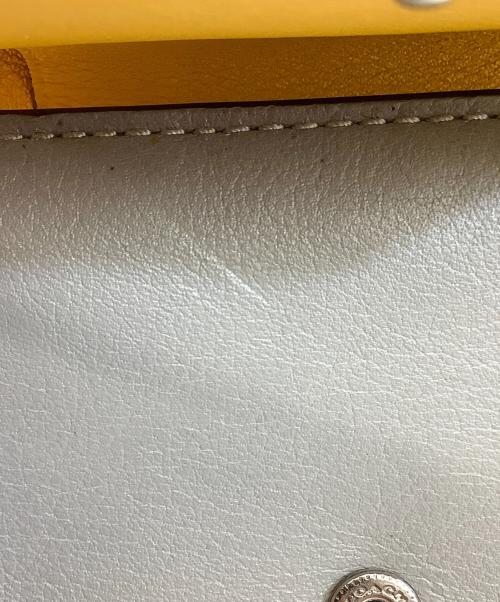 COACH（コーチ）COACH (コーチ) 3つ折り財布 グレー×イエローの古着・服飾アイテム