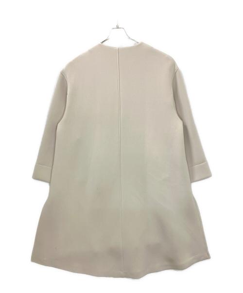 chignon（シニヨン）chignon (シニヨン) ノーカラーコート アイボリー サイズ:Fの古着・服飾アイテム
