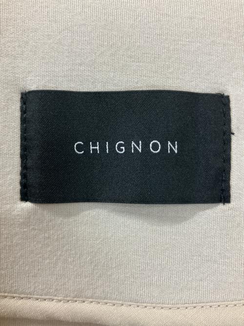 chignon（シニヨン）chignon (シニヨン) ノーカラーコート アイボリー サイズ:Fの古着・服飾アイテム