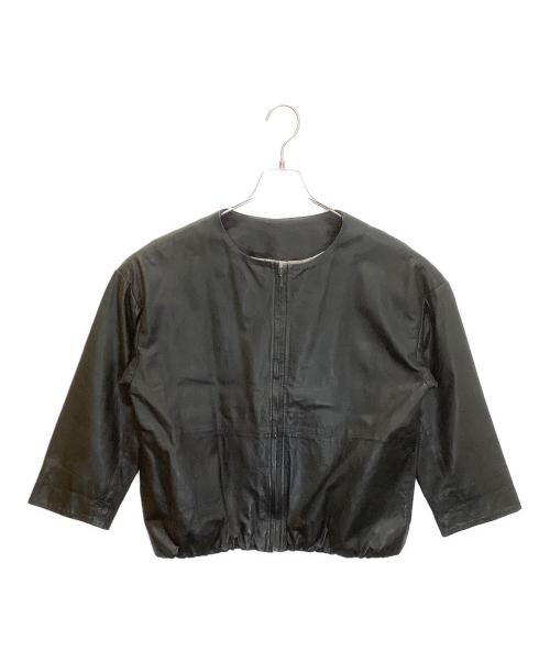 BEARDSLEY（ビアズリー）BEARDSLEY (ビアズリー) レザーブルゾン ブラック サイズ:Fの古着・服飾アイテム