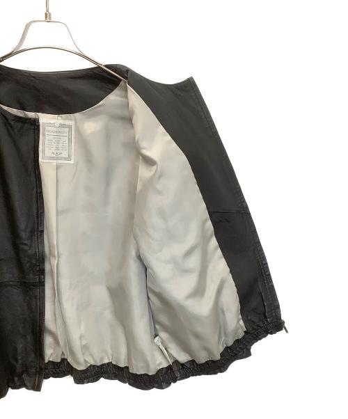 BEARDSLEY（ビアズリー）BEARDSLEY (ビアズリー) レザーブルゾン ブラック サイズ:Fの古着・服飾アイテム