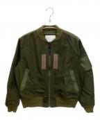 WHITE MOUNTAINEERINGホワイトマウンテ二アニング）の古着「WM1771206 MA-1ジャケット」｜カーキ