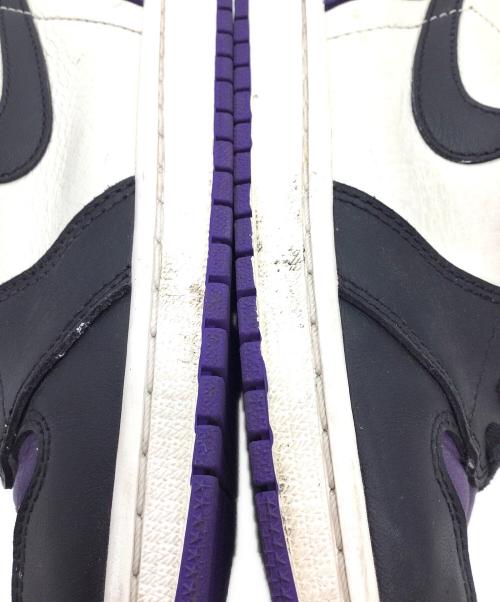 NIKE（ナイキ）NIKE (ナイキ) AIR JORDAN 1 RETRO HIGH OG パープル×ブラック×ホワイト サイズ:US10.5、UK9.5、EUR44.5、cm28.5の古着・服飾アイテム