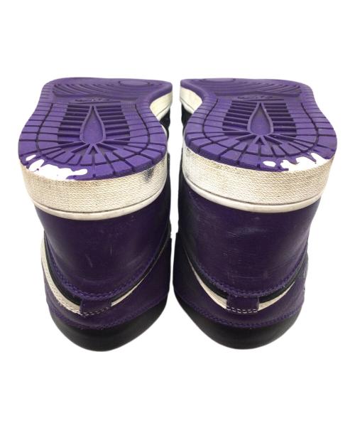NIKE（ナイキ）NIKE (ナイキ) AIR JORDAN 1 RETRO HIGH OG パープル×ブラック×ホワイト サイズ:US10.5、UK9.5、EUR44.5、cm28.5の古着・服飾アイテム