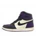 NIKE (ナイキ) AIR JORDAN 1 RETRO HIGH OG パープル×ブラック×ホワイト サイズ:US10.5、UK9.5、EUR44.5、cm28.5：8000円