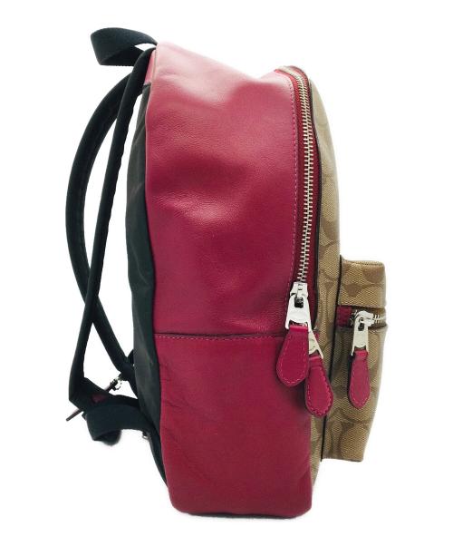 COACH（コーチ）COACH (コーチ) リュック ブラウン×パープルの古着・服飾アイテム