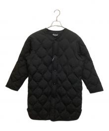 ORCIVAL（オーシバル）の古着「RC-8081　リモンタナイロンノーカラー キルティングコート」｜ブラック