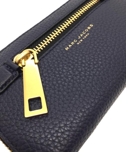 MARC JACOBS（マークジェイコブズ）MARC JACOBS (マークジェイコブズ) 長財布 ネイビー×ゴールドの古着・服飾アイテム