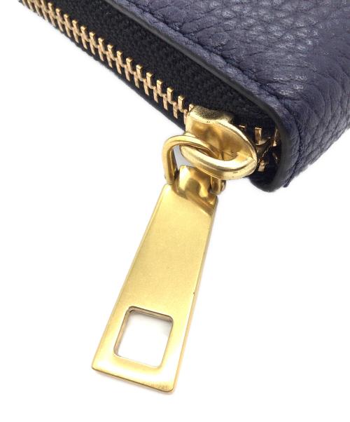 MARC JACOBS（マークジェイコブズ）MARC JACOBS (マークジェイコブズ) 長財布 ネイビー×ゴールドの古着・服飾アイテム