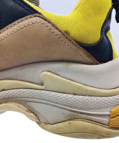 BALENCIAGA（バレンシアガ）BALENCIAGA (バレンシアガ) TRIPLE S ブラウン×グリーン×イエロー サイズ:UK9、EUR43、USA10、JP28.5の古着・服飾アイテム